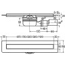 Душевой лоток VIEGA Advantix Basic Set 90 см, с решеткой Advantix Visign ER13 753221